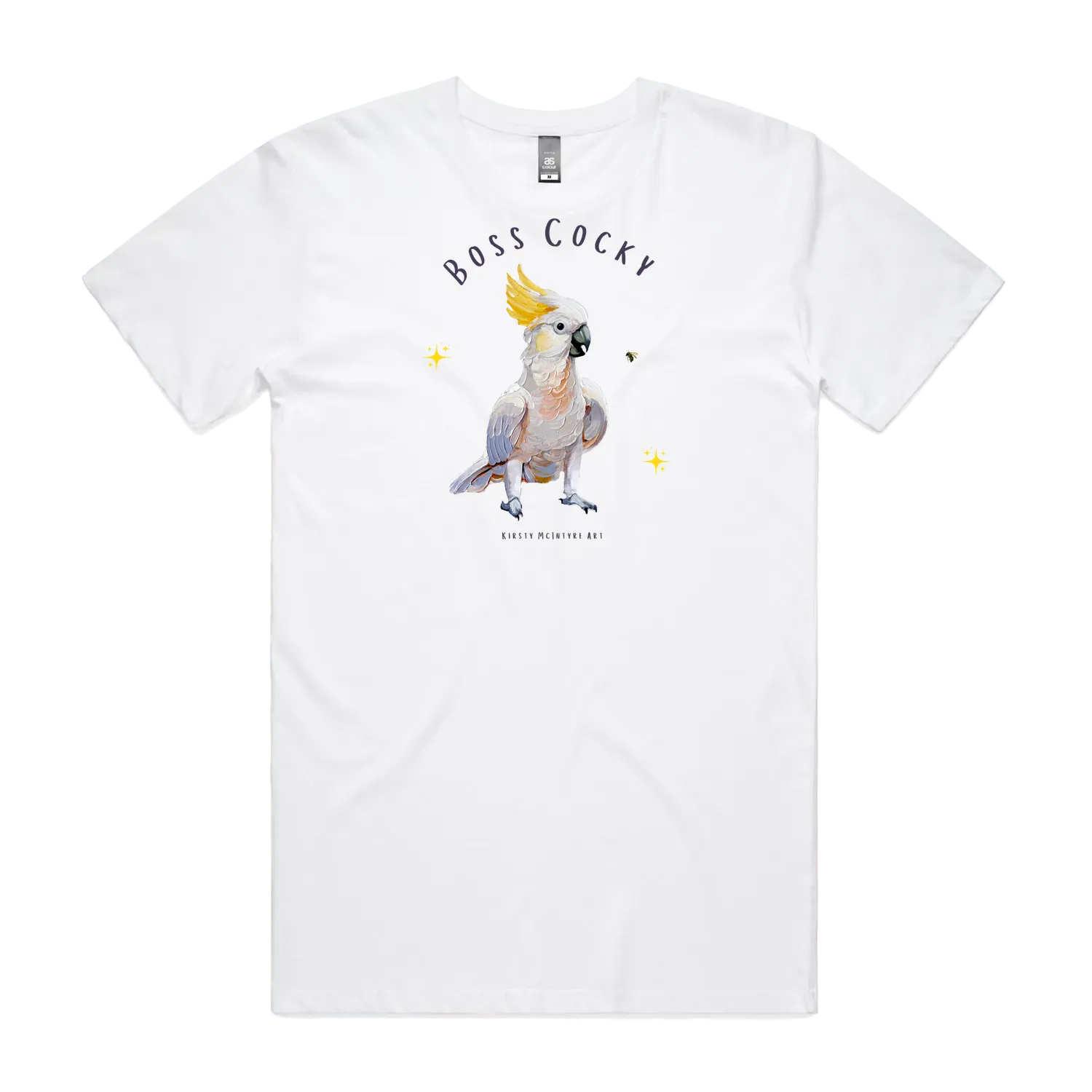 White front flat lay