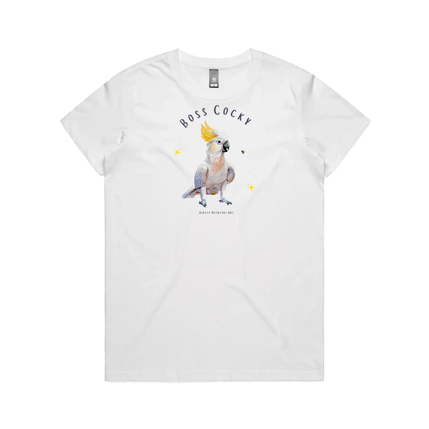 White front flat lay